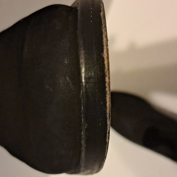 Eileen Fisher~Bayo Black Tumbled Nubuck Leather Booties in size 6.5 - Picture 7 of 8